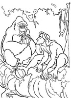kolorowanka Tarzan do wydruku malowanka Disney numer 41